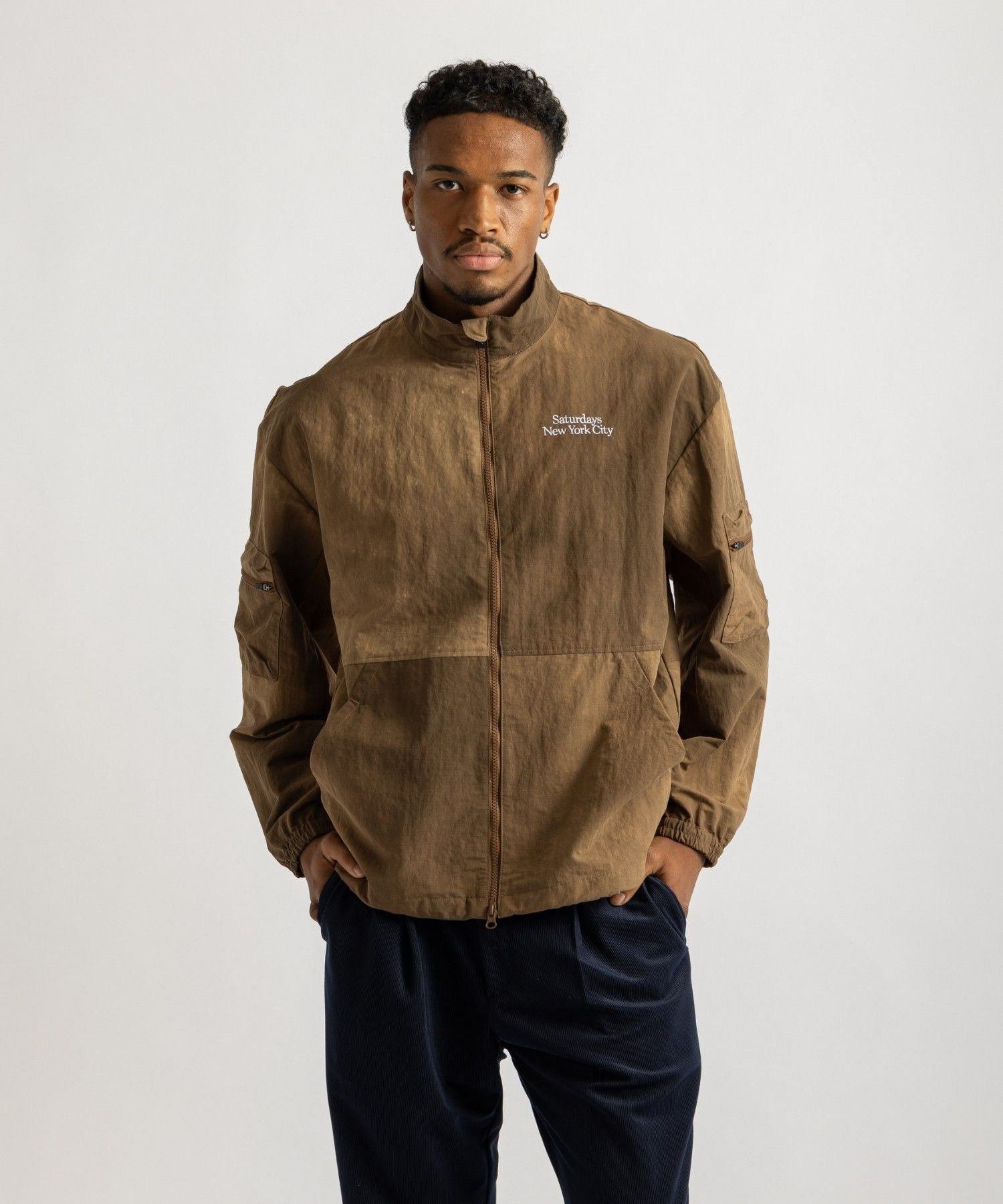 Marble Dyed Zip Blouson