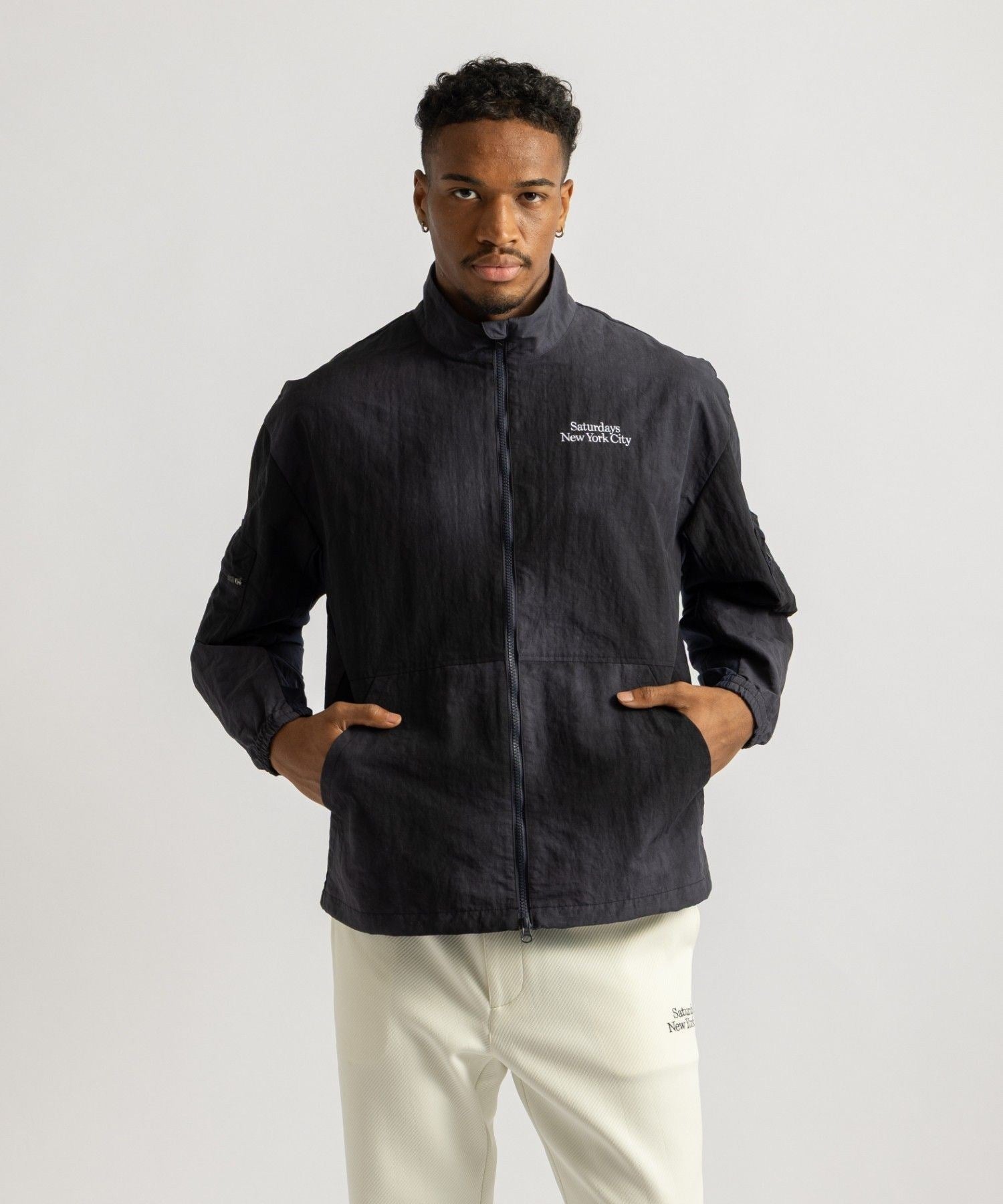 Marble Dyed Zip Blouson