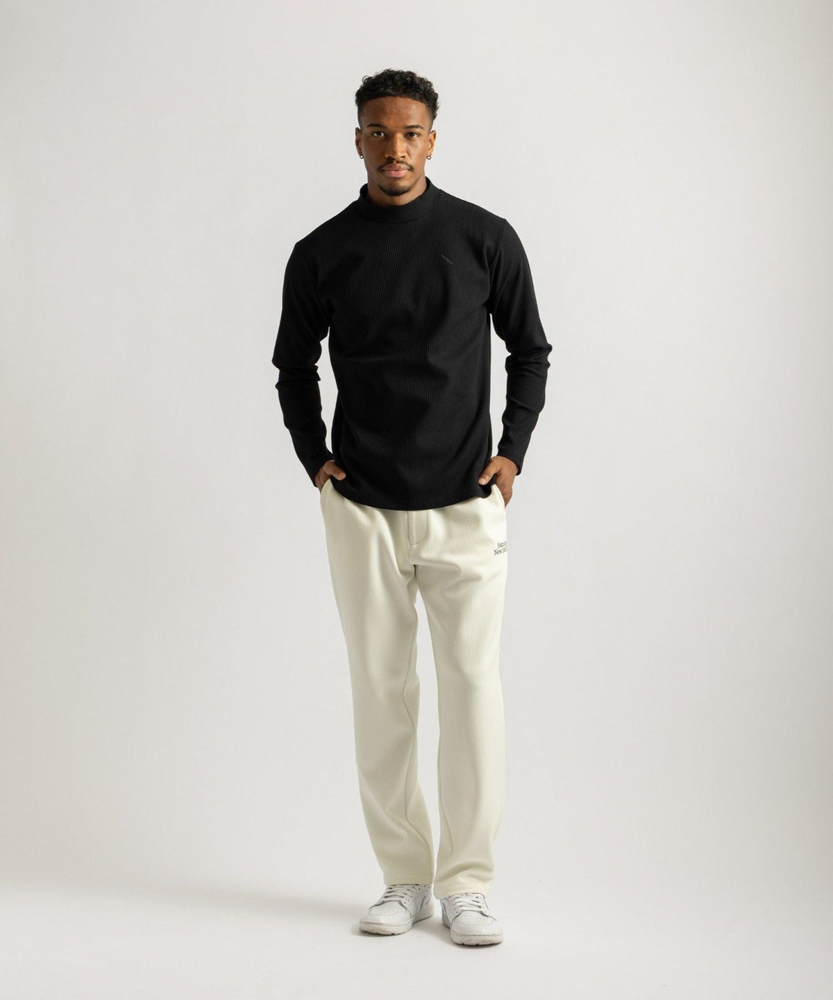 Waffle Mockneck LS