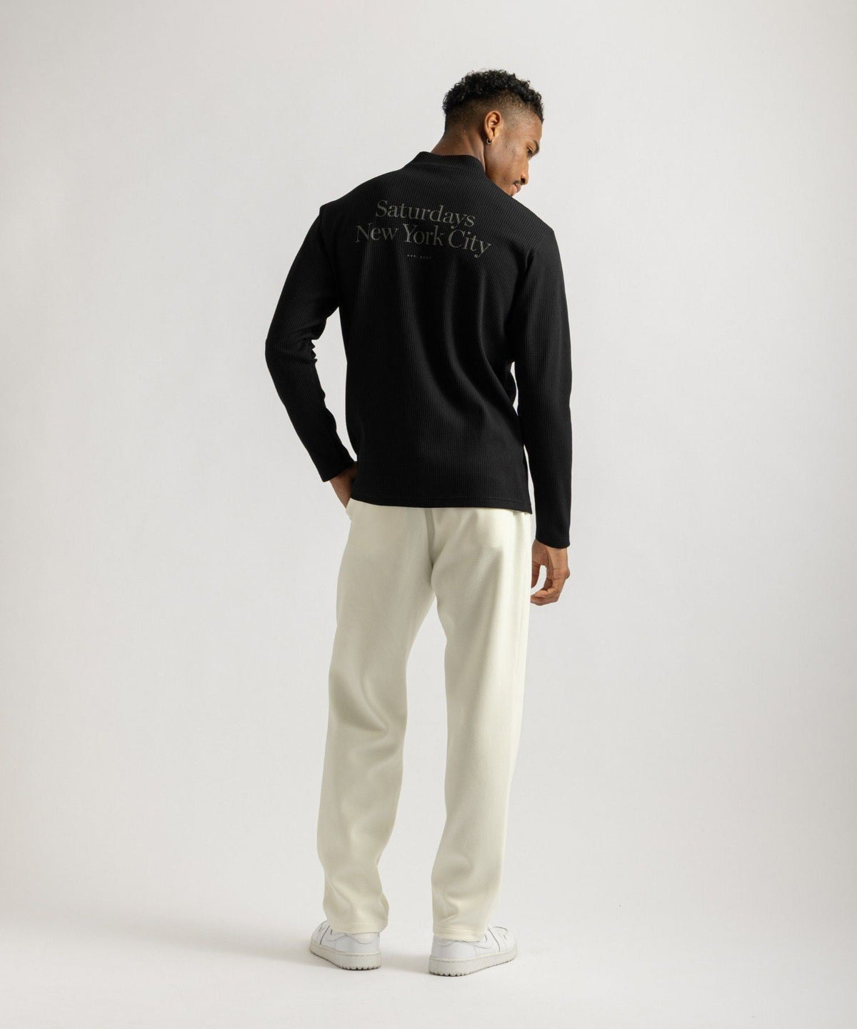 Waffle Mockneck LS