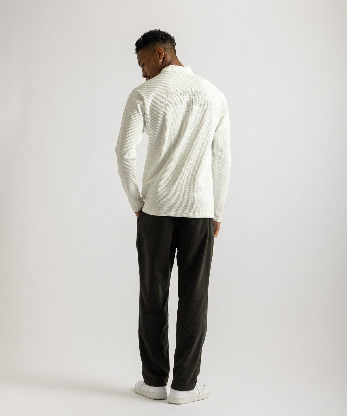 Waffle Mockneck LS