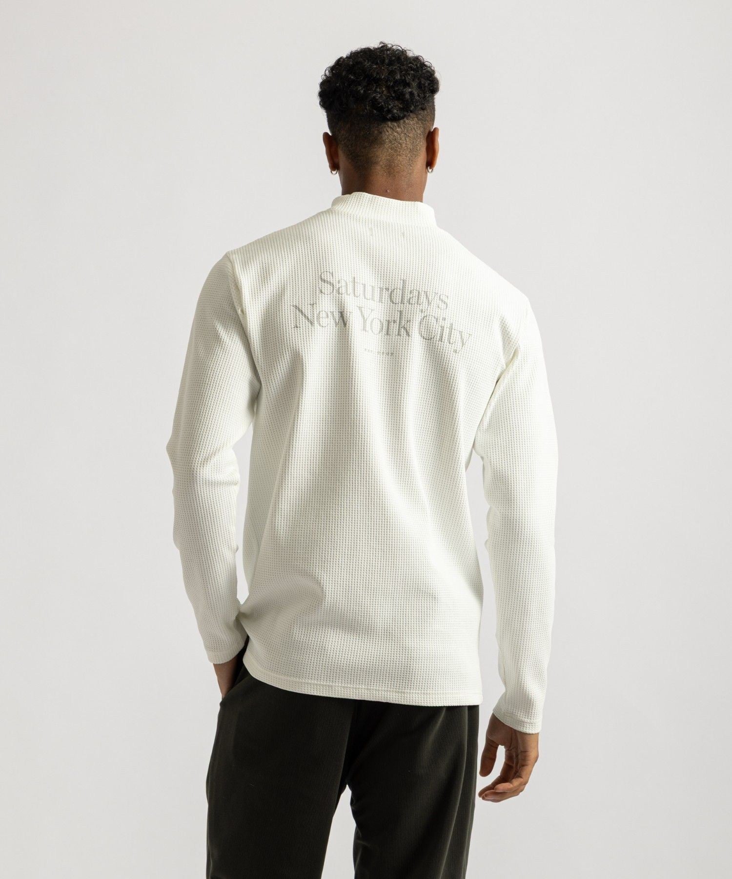 Waffle Mockneck LS