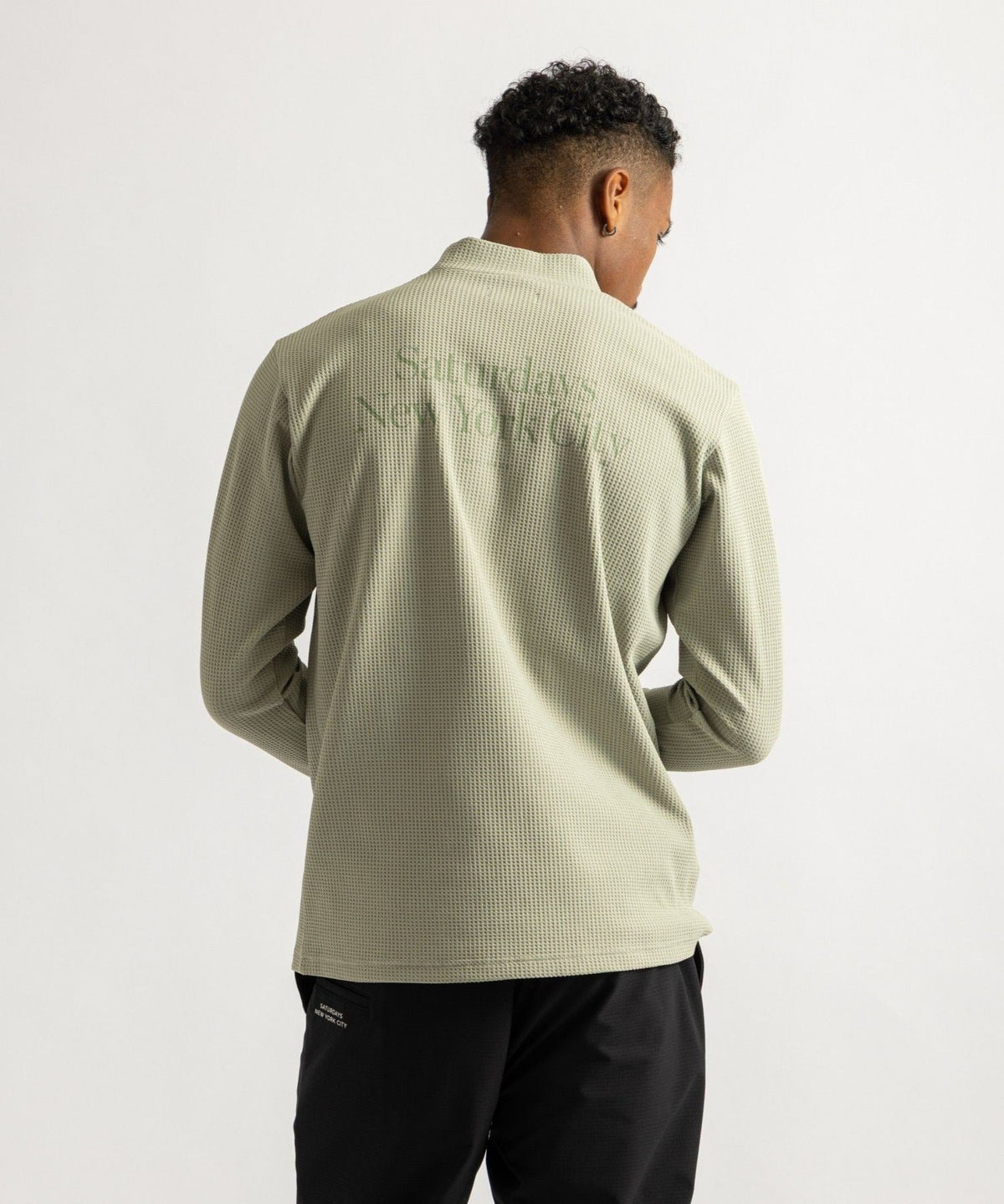 Waffle Mockneck LS