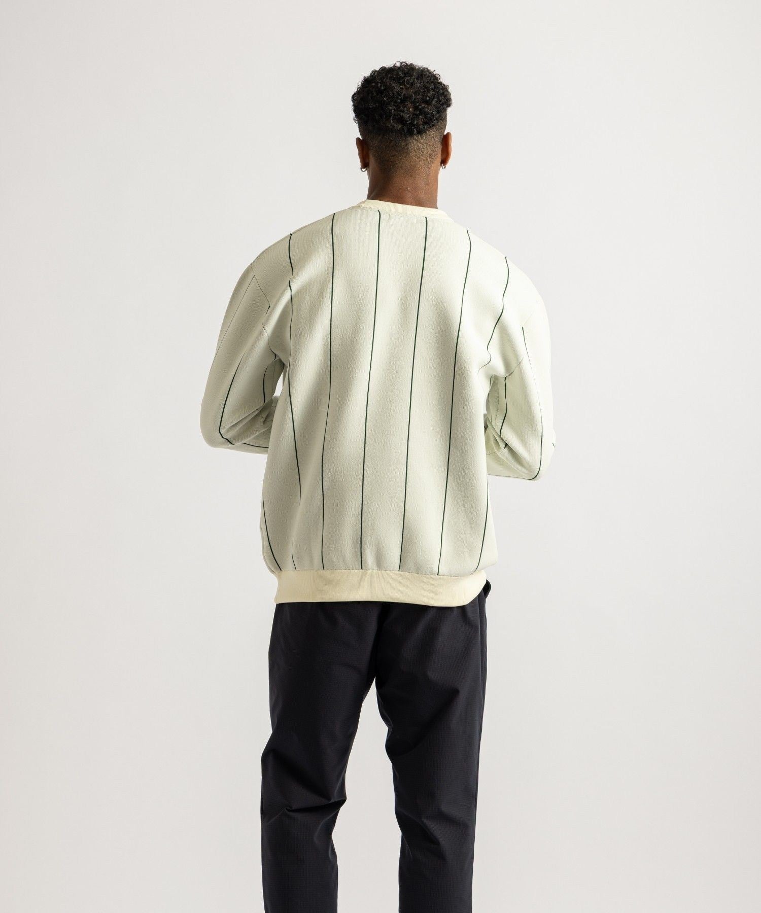 Jacquard Stripe Crewneck Knit