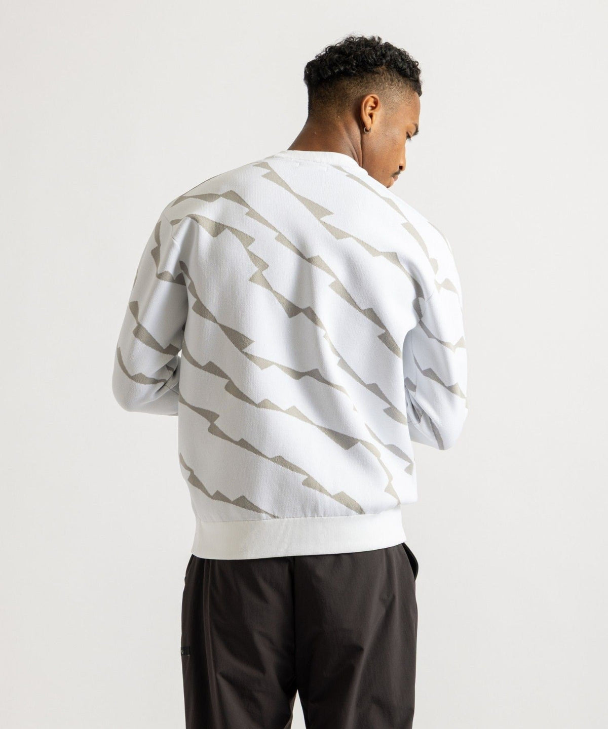 Wave Jacquard Pullover